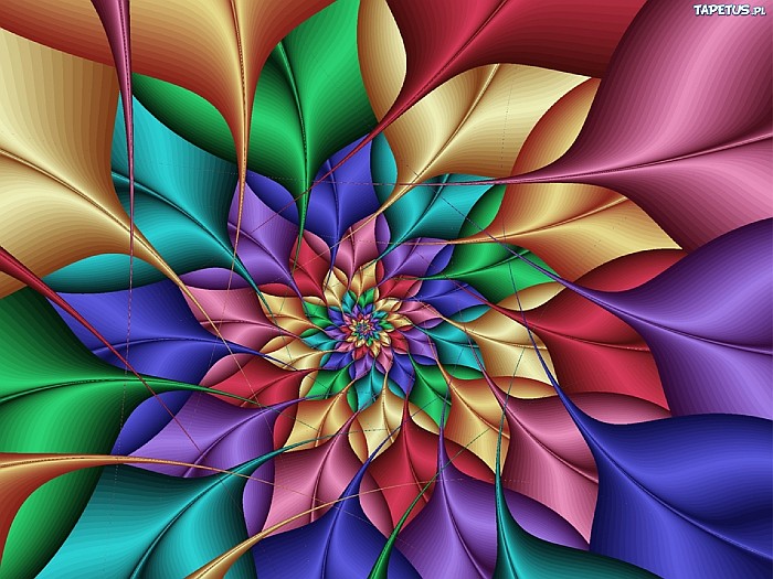Graphiques de fleurs colorées puzzle en ligne