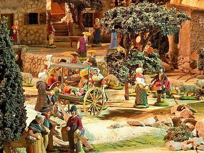 Provençaalse kerststal, Markt van San Marco online puzzel