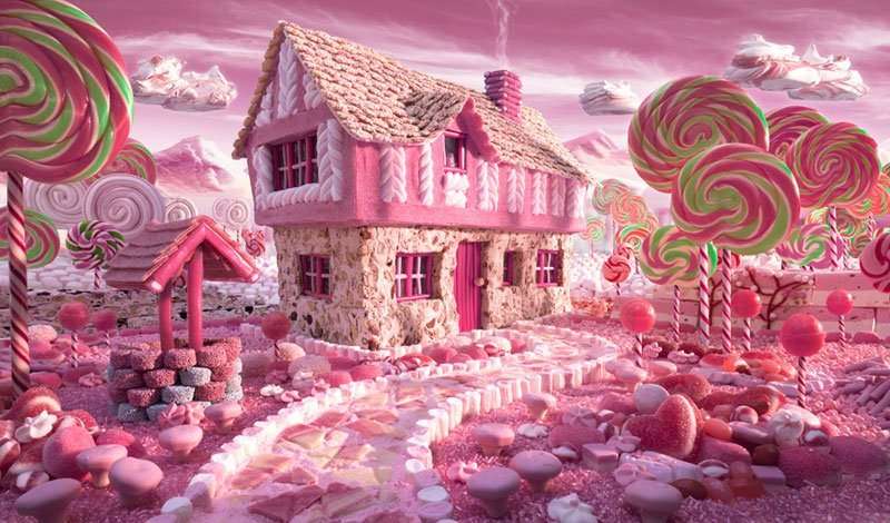 Cottage de bonbons puzzle en ligne