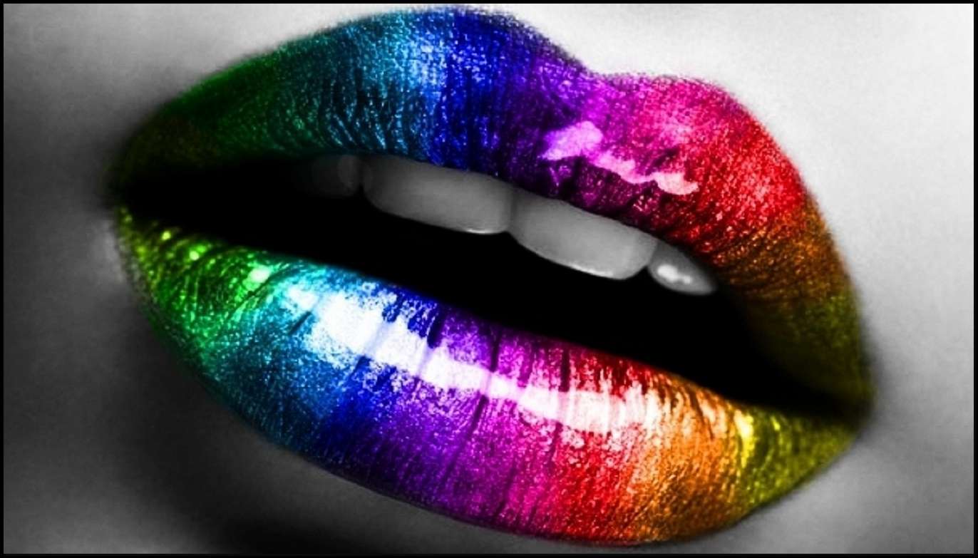 Lábios do arco-íris quebra-cabeças online