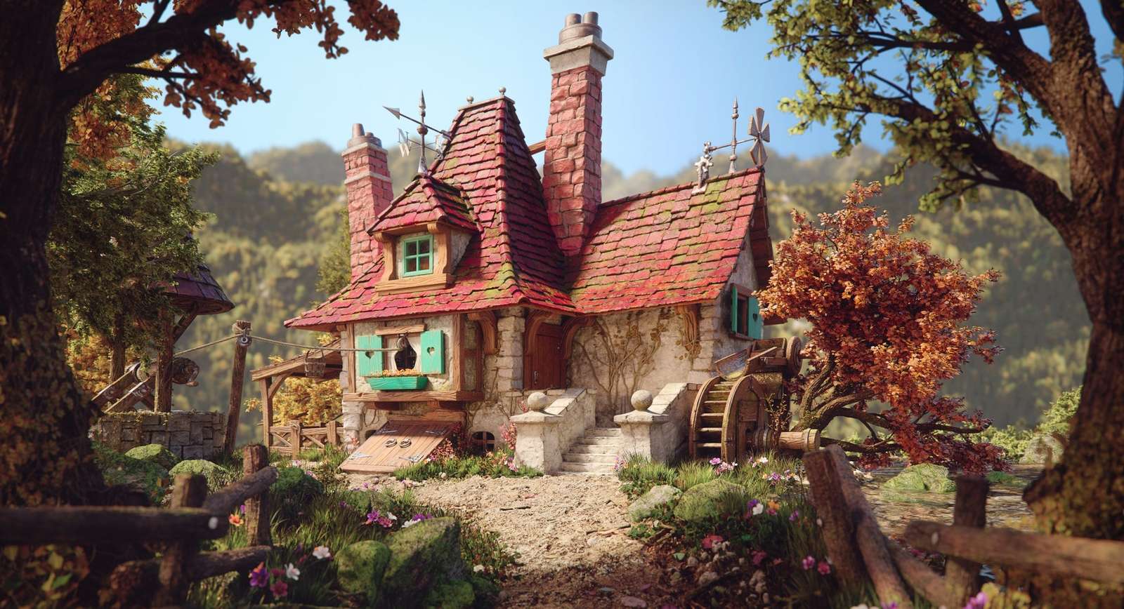 Une fabuleuse maison puzzle en ligne