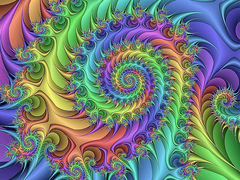 Vortice colorato astratto puzzle online