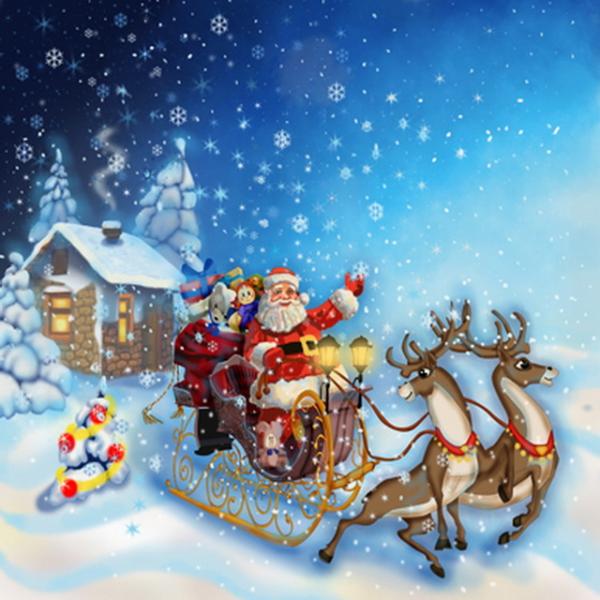 sleigh with reindeer online puzzle