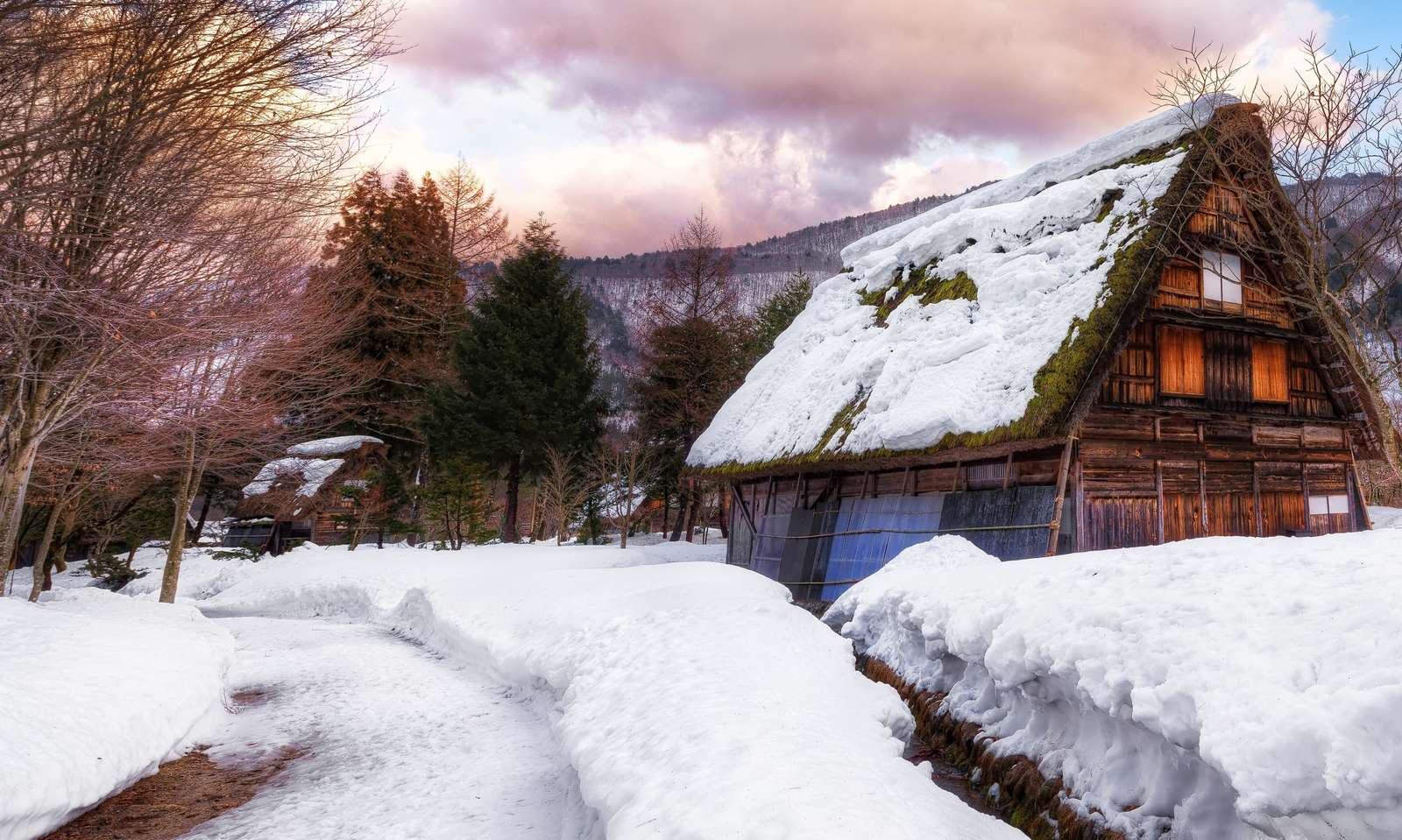 Winter in den Bergen Puzzlespiel online