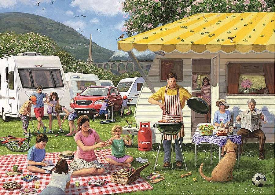 Picknick - ett minne av sommaren pussel på nätet