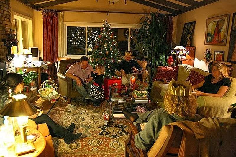 Семейство на Коледа онлайн пъзел