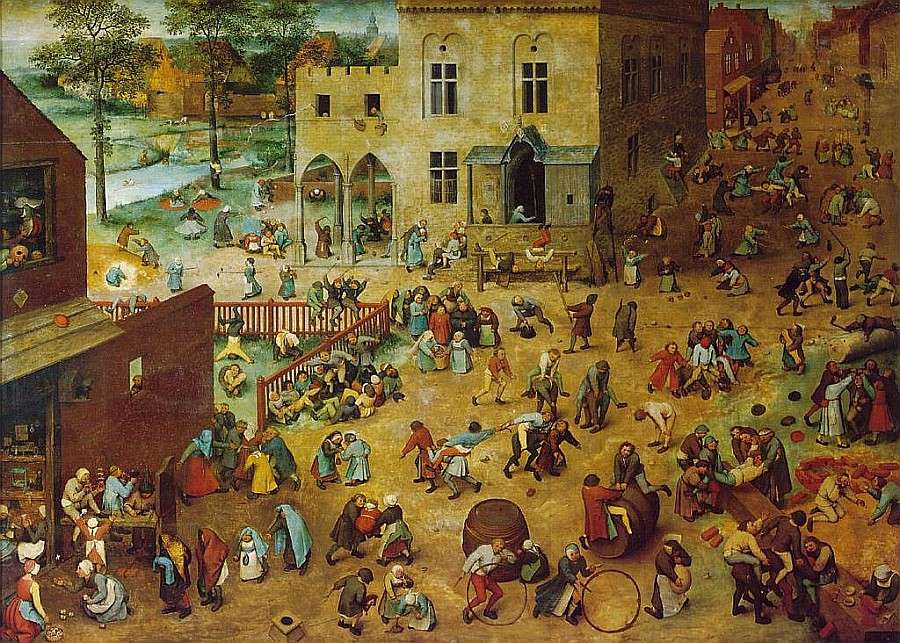 Bruegel: Az élet öröme - reneszánsz online puzzle