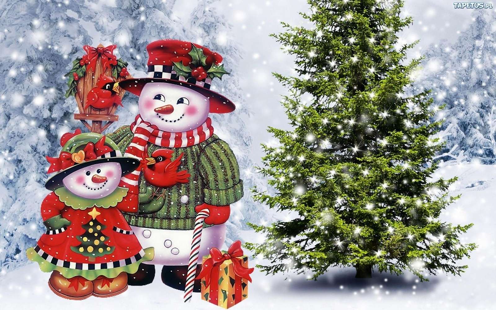 festively, Christmas scene jigsaw puzzle online