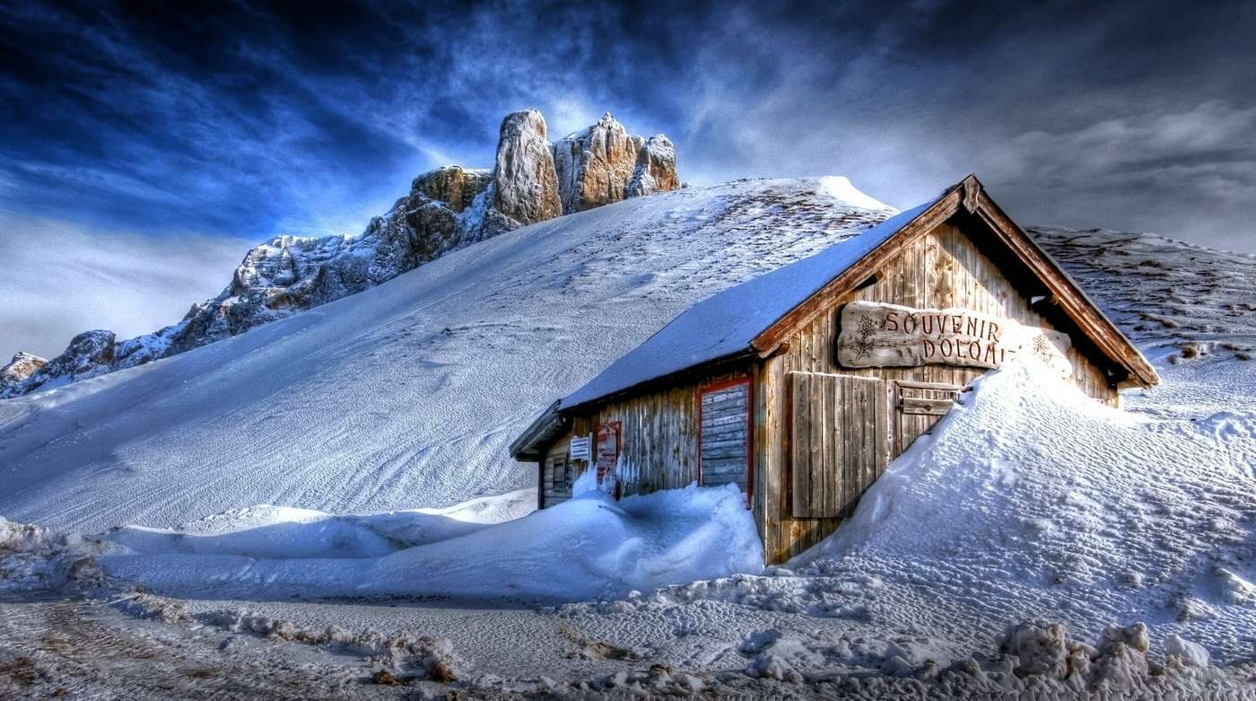 winter in the mountains jigsaw puzzle online