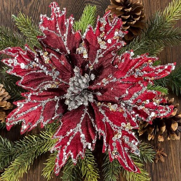 Christmas flower online puzzle