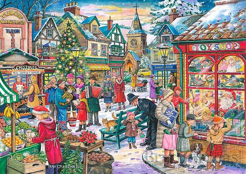 A holiday in the town jigsaw puzzle online