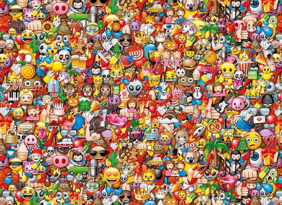 A puzzle for puzzlomaniacs - Frowney emoji puzzle jigsaw puzzle online