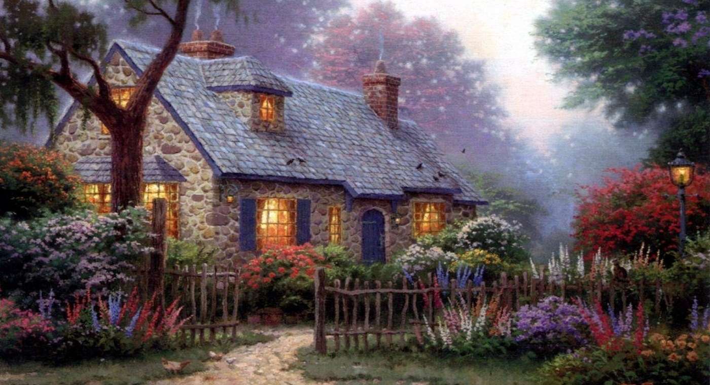 Cottage con giardino puzzle online