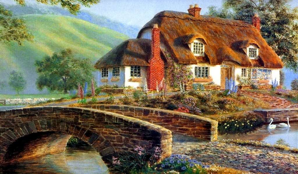 Cottage on the river online puzzle