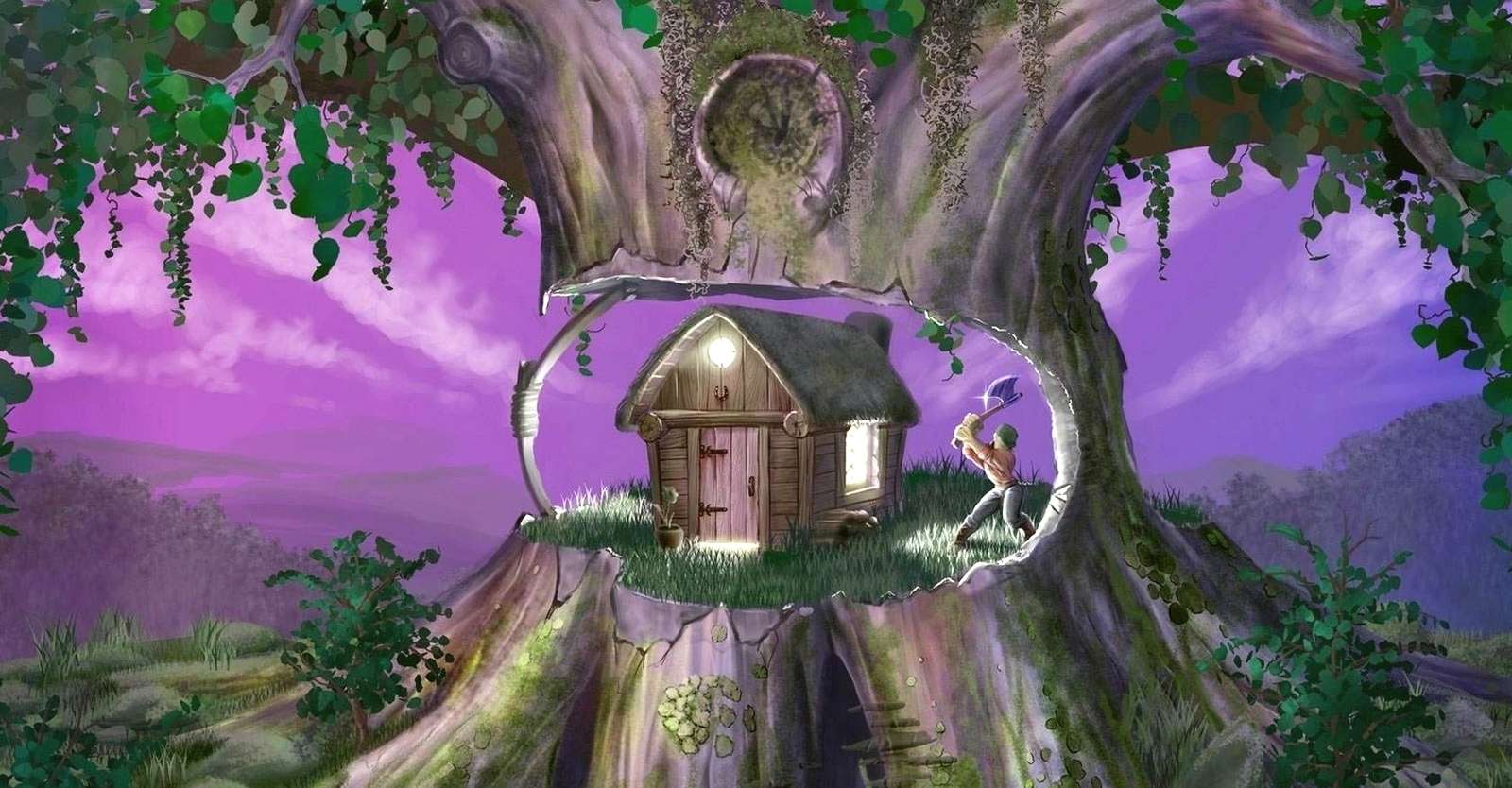 Een sprookjesachtig huis online puzzel
