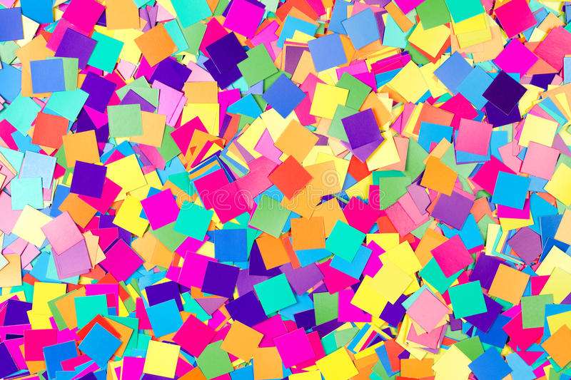 Flocons de confettis colorés puzzle en ligne