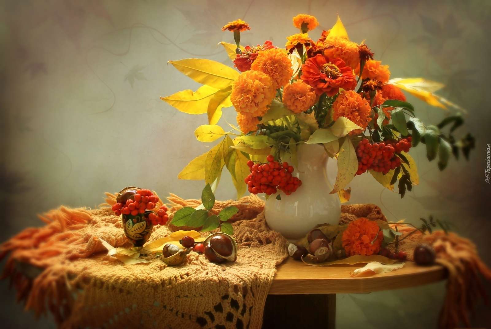 Composição - flores em um vaso quebra-cabeças online