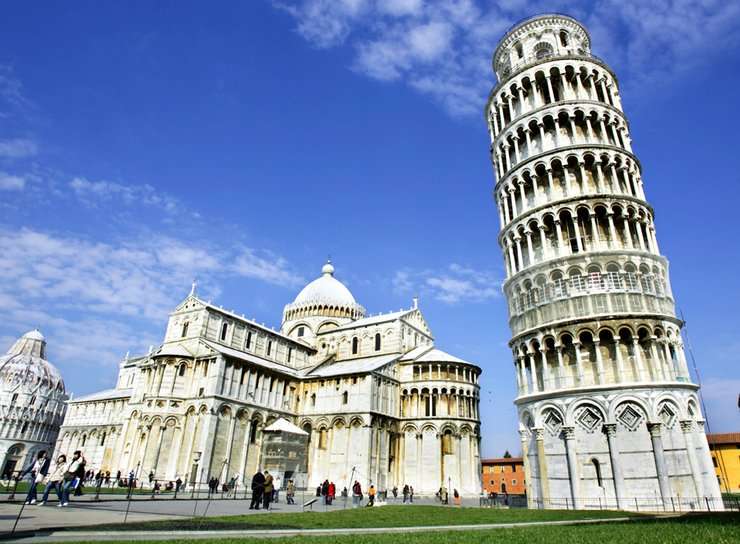Scheve toren van Pisa legpuzzel online