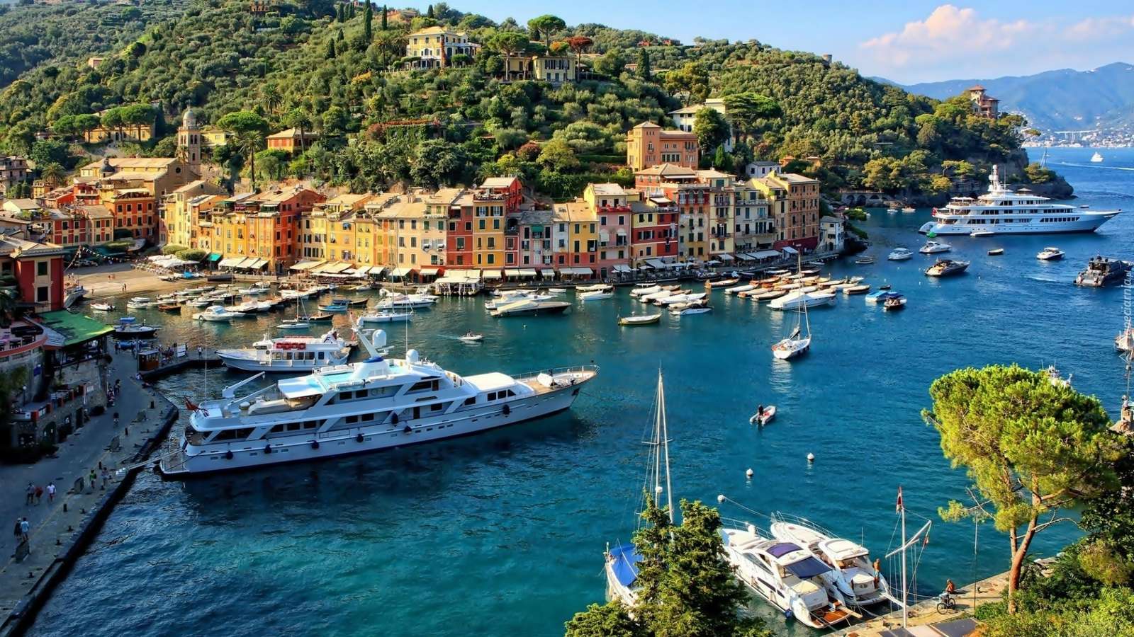 Staden Portofino - Italien Pussel online