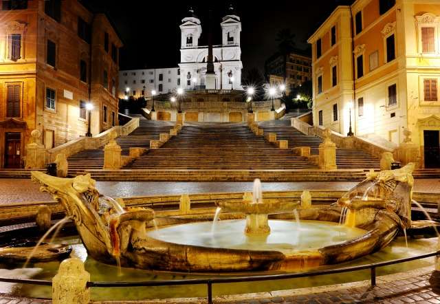 Ισπανικές σκάλες στη Ρώμη παζλ online