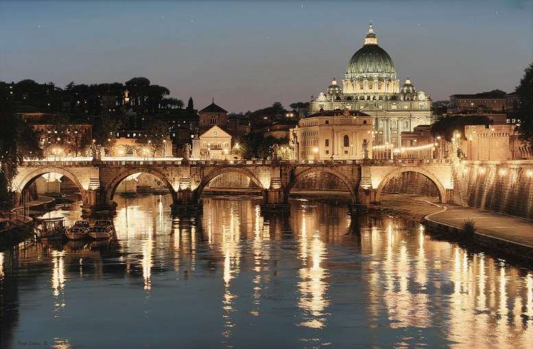 Рим през нощта онлайн пъзел