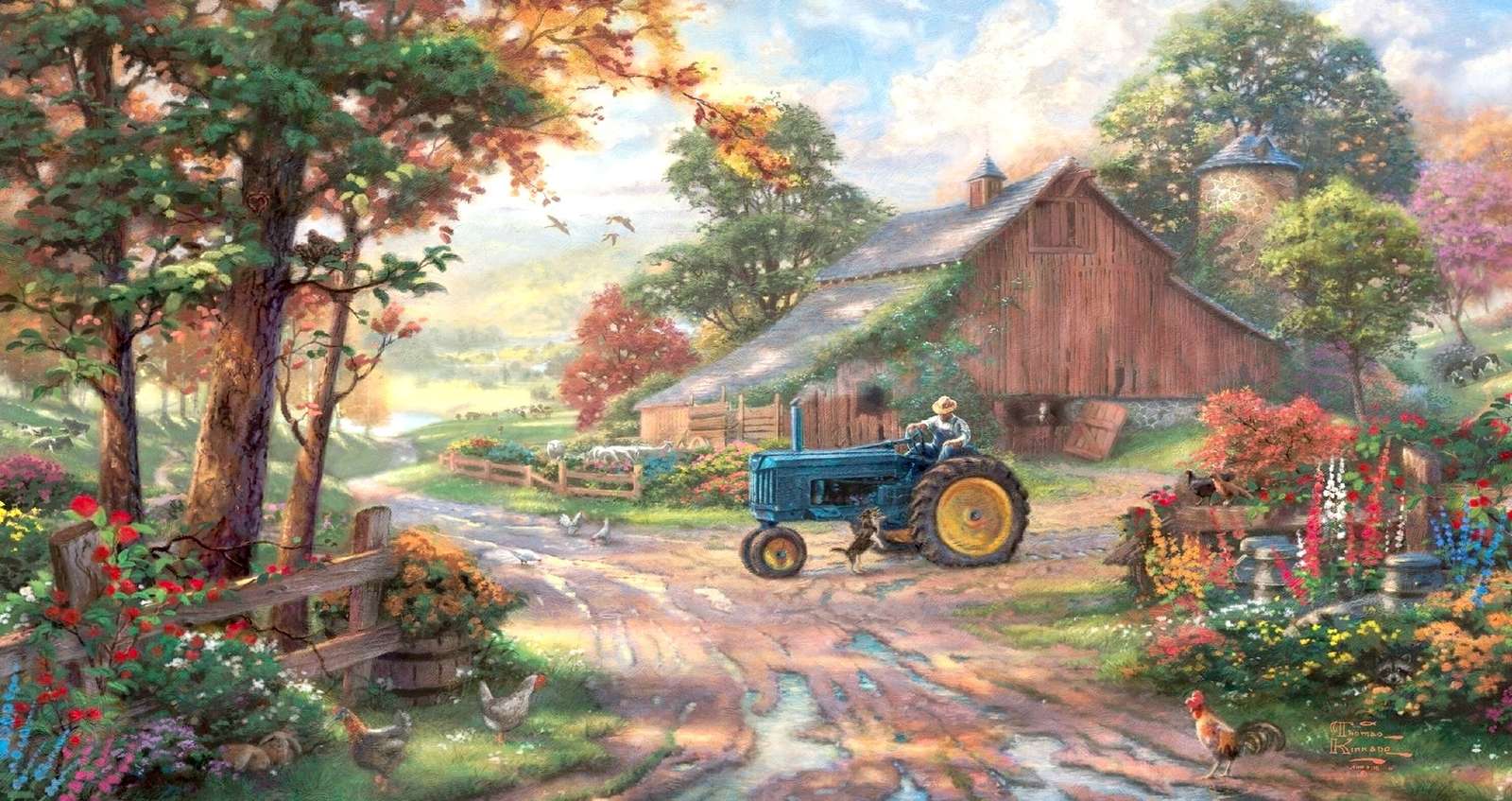 tractor driver puzzle online
