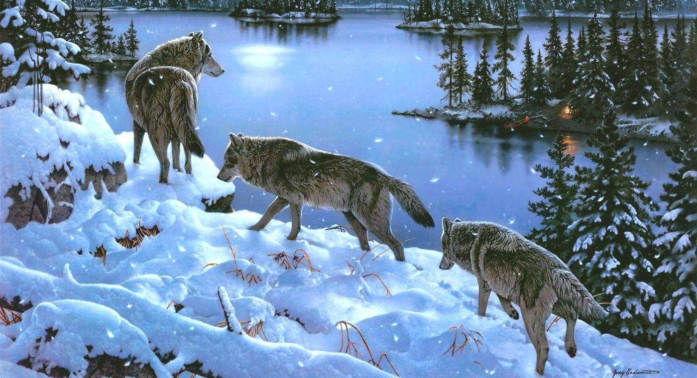 winter and animals jigsaw puzzle online