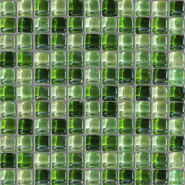 Зеленая стеклянная мозаика пазл онлайн