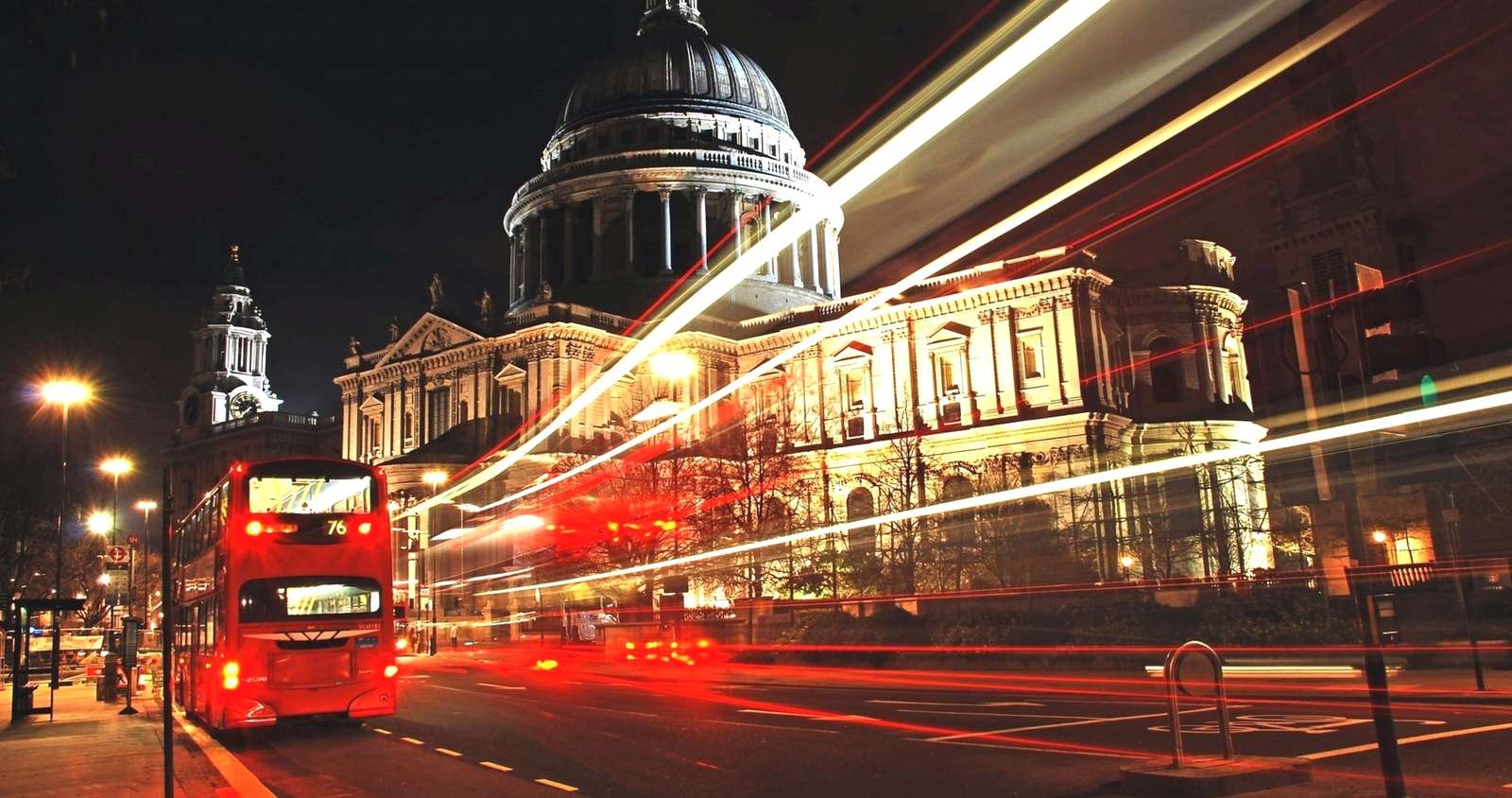 Лондон през нощта онлайн пъзел