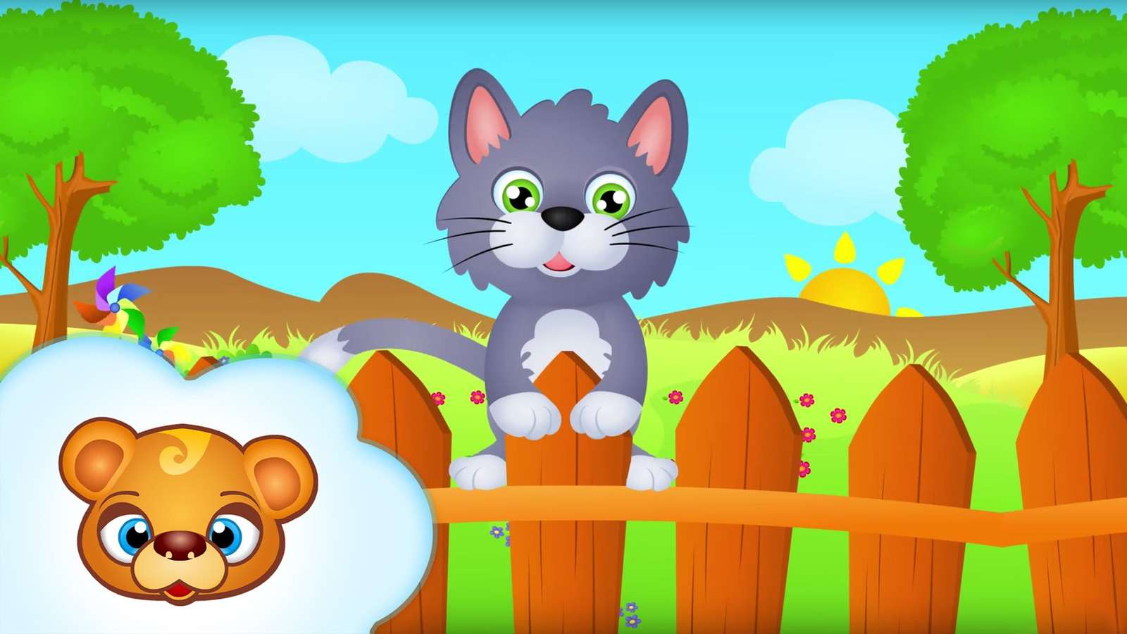 Wlazł kotek na jeden płotek Puzzlespiel online