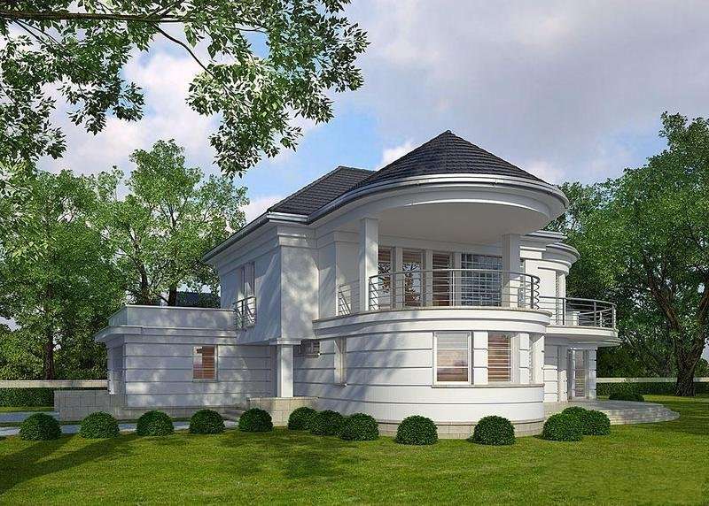 Haus mit einem Balkon Online-Puzzle