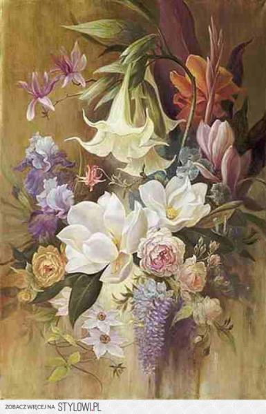 flowers in painting online puzzle