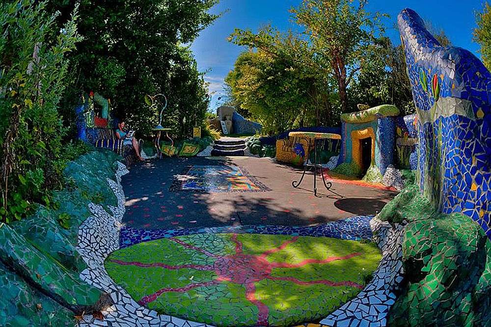 design av en mosaikträdgård Pussel online