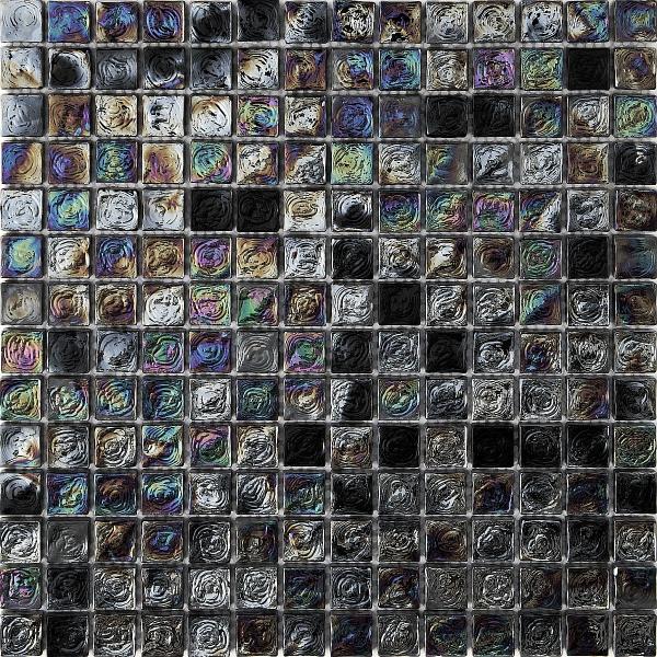 Mosaico de vidrio negro rompecabezas en línea