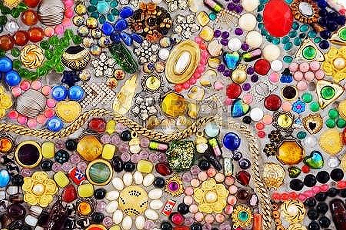 Mosaico de vidrio colorido rompecabezas en línea