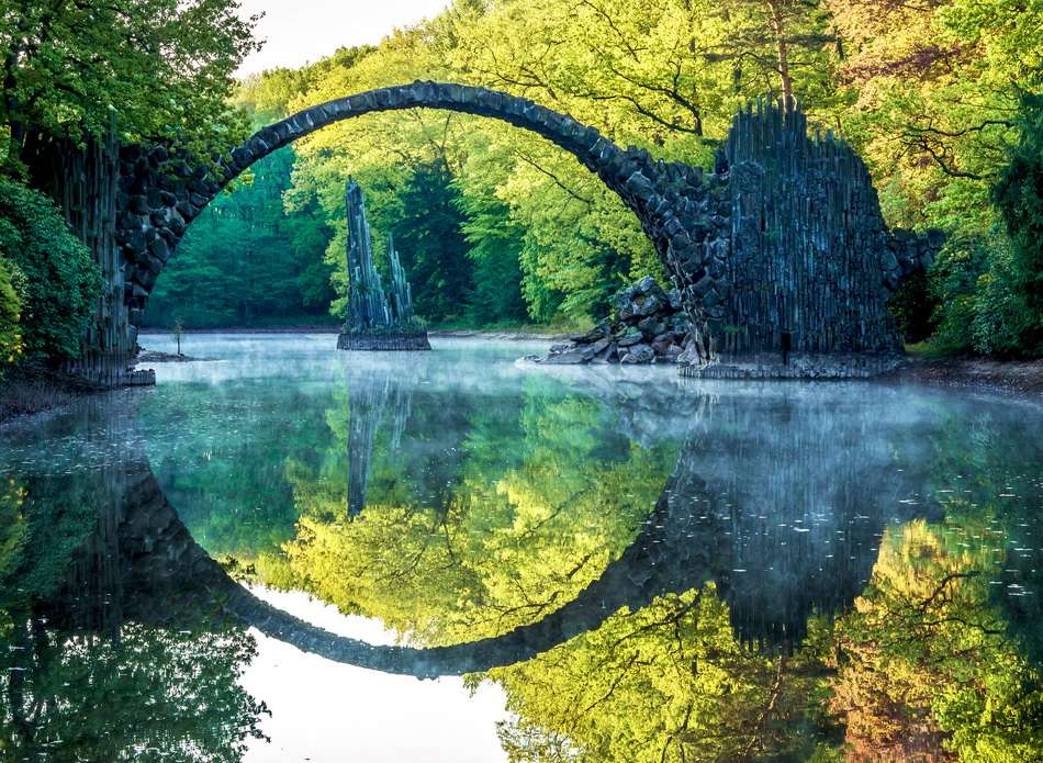 Γέφυρα φεγγαριού στη Γερμανία παζλ online