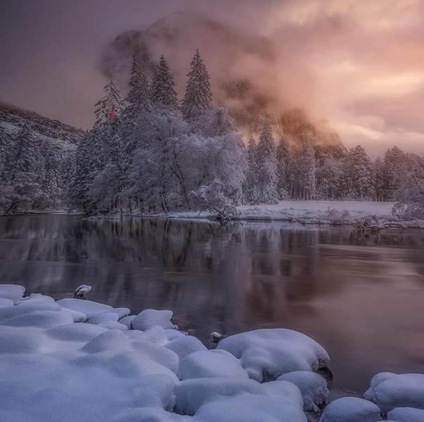 vacker vinterutsikt Pussel online