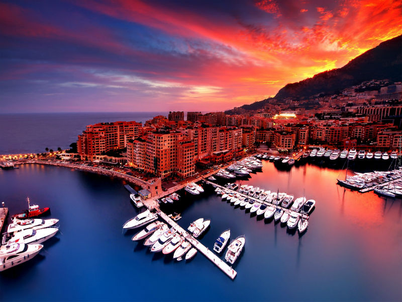 Mónaco - un pequeño país rompecabezas en línea