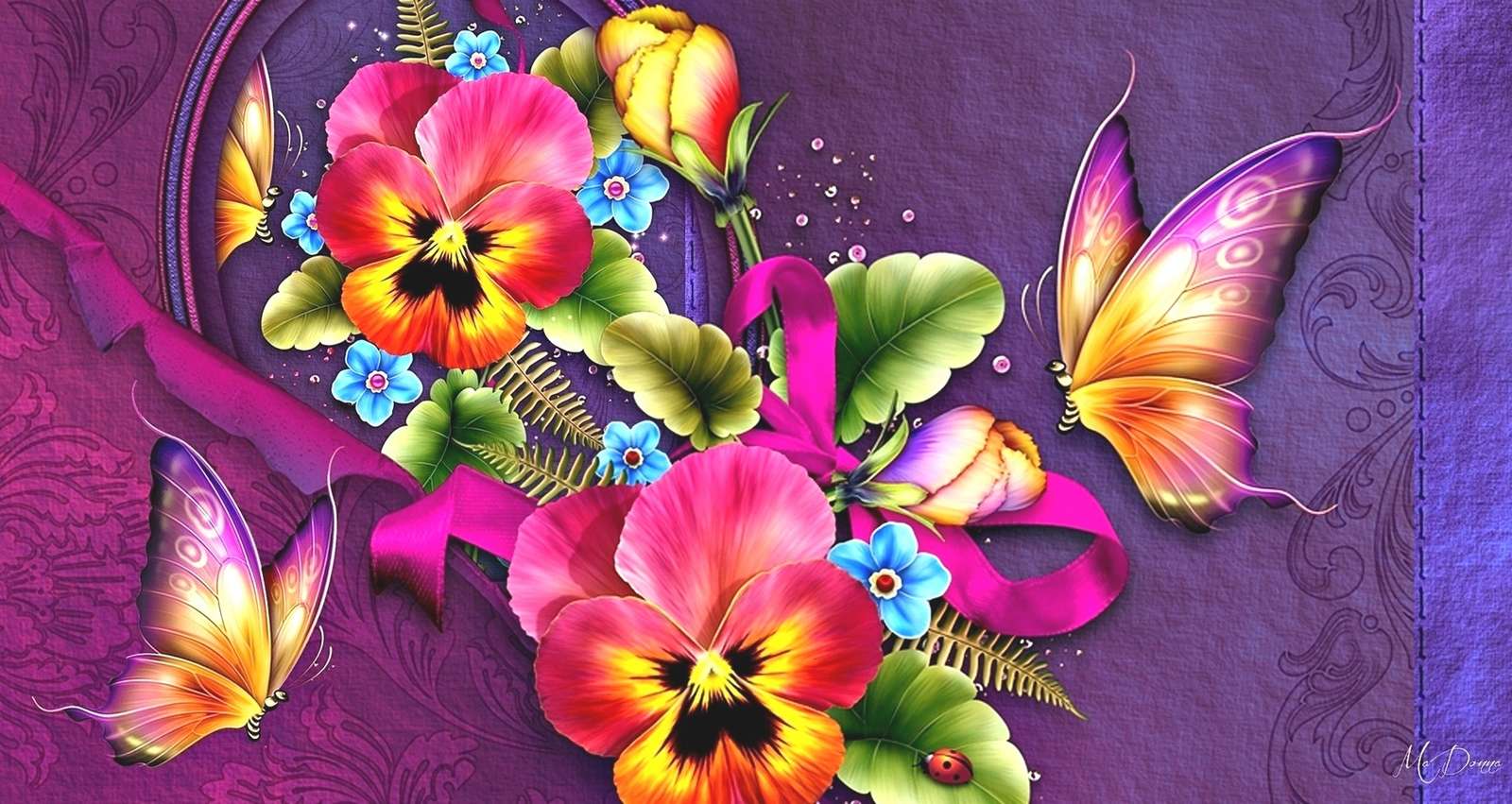 Flori colorate jigsaw puzzle online