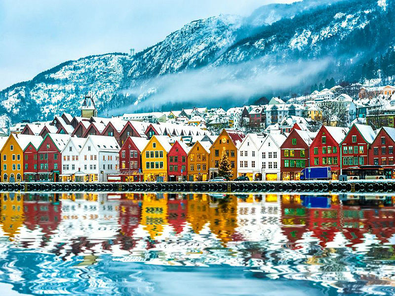 Берген - Норвегия онлайн пъзел