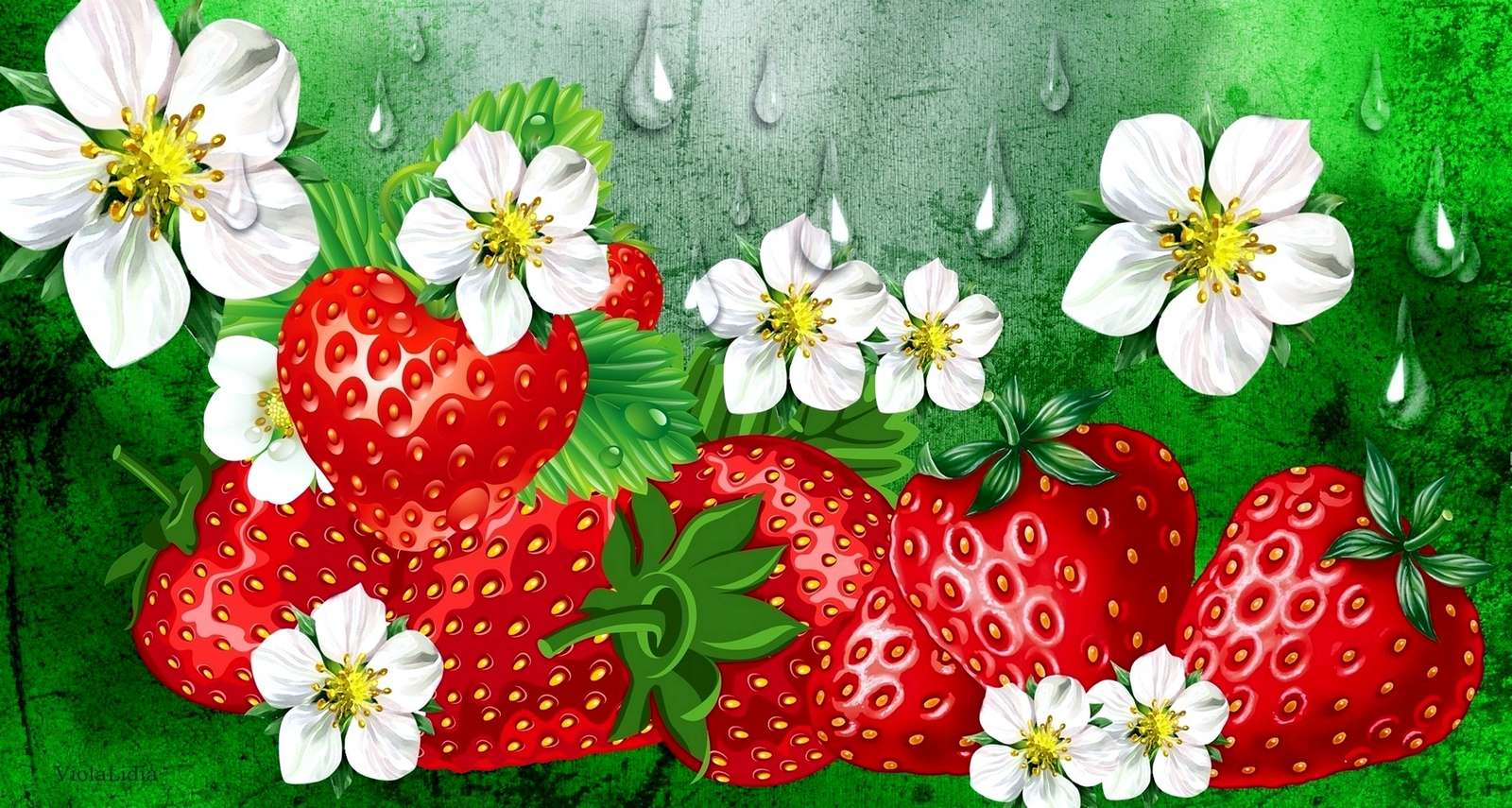 jordgubbar pussel på nätet