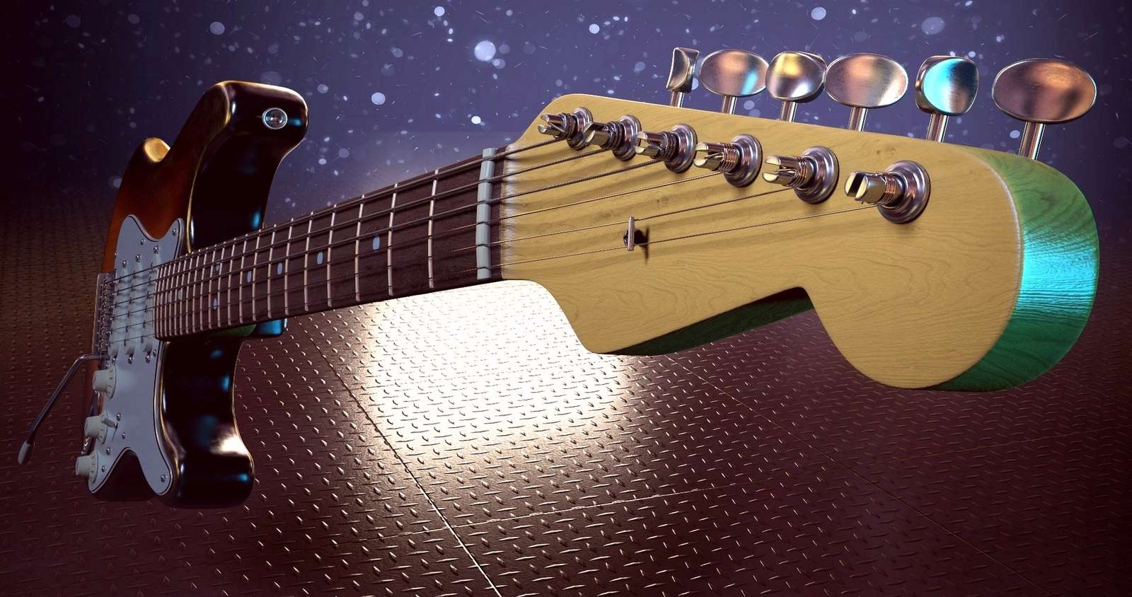 guitarra música quebra-cabeças online