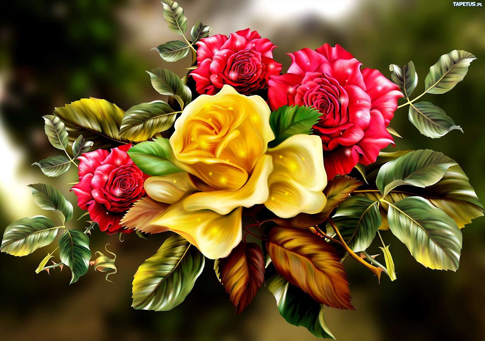 Roses, roses and roses jigsaw puzzle online