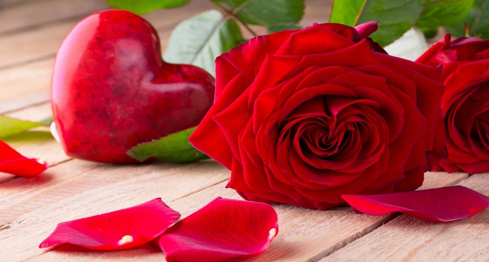Valentijns bloemen online puzzel
