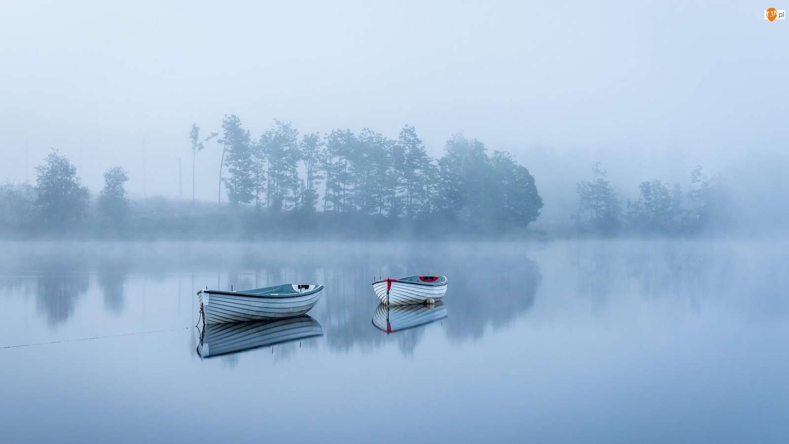 лодки в мъглата онлайн пъзел