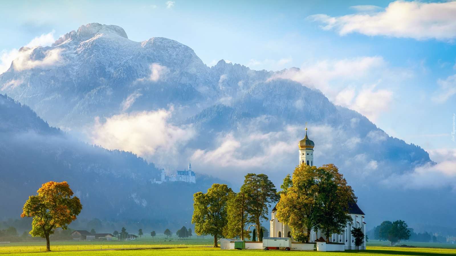 църквата Коломан в Бавария онлайн пъзел