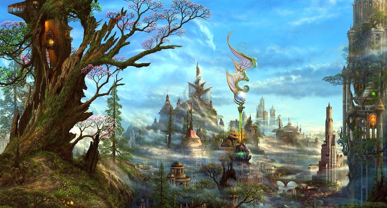 Fairytale landscape online puzzle