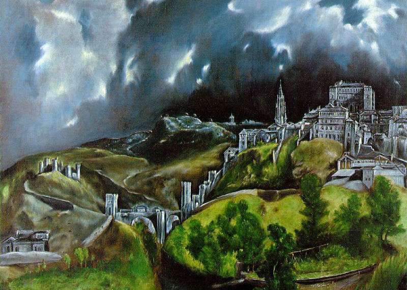 El Greco Eine Stadt aus den Ti Online-Puzzle