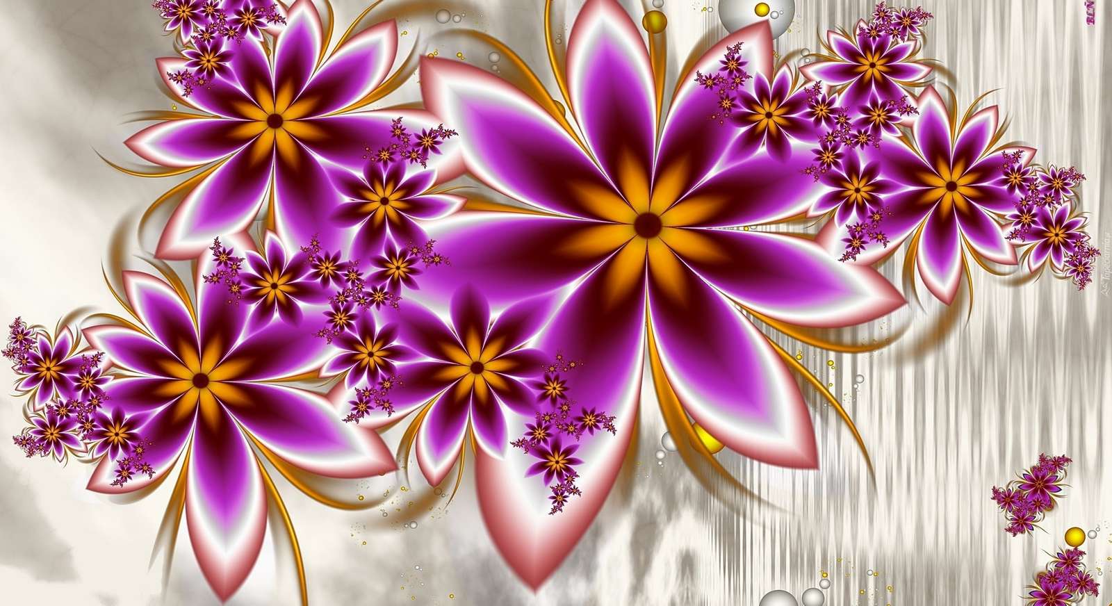 Flores coloridas quebra-cabeças online