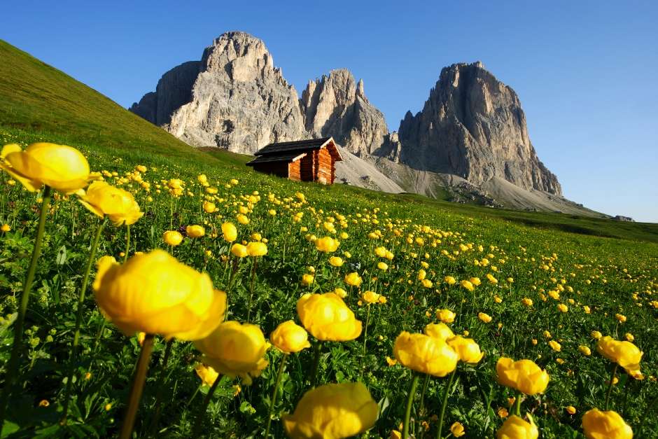 Пролет в Доломитите - Италия онлайн пъзел